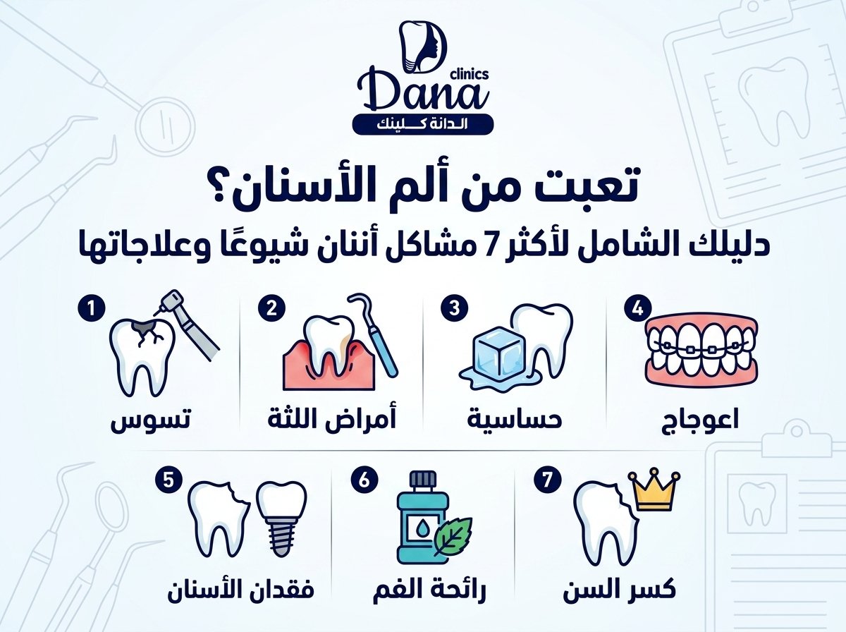 تعبت من ألم أسنانك؟ دليلك الشامل لأشهر 7 مشاكل أسنان وعلاجها في نجران 2026